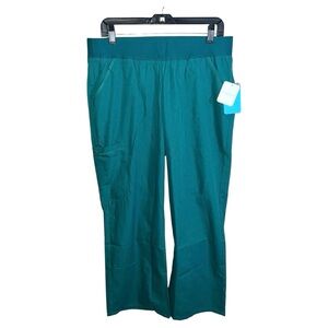 Cherokee Scrub Pants Women’s Size L Petite Green Straight Leg 
Style 2085P 33x28